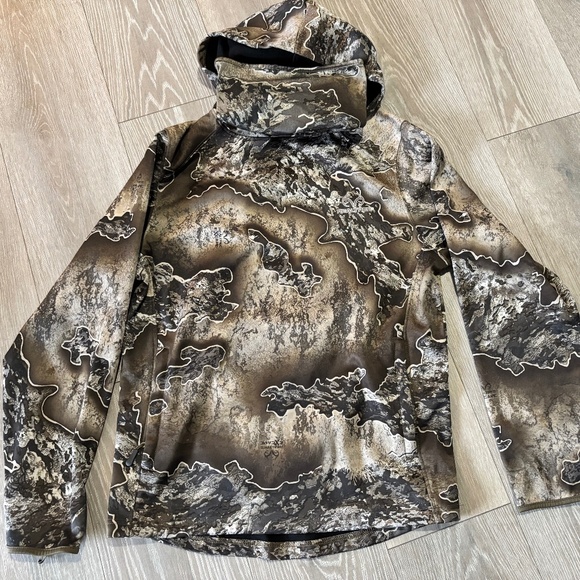 Realtree Men’s Camo Hoodie Pullover Size Small (34-36) Built-in Neck Gaiter Hunt - Picture 1 of 3